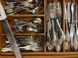 lot 281 image: Kitchen Drawer Lot of Silverware and Other Utensils