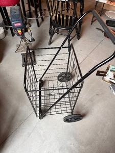 lot 229 image: Folding Metal Shopping Cart