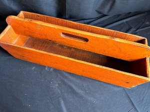 lot 153 image: Vintage Handmade Wooden Tool Carrier