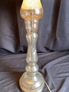 lot 168 image: Silver Flecked Glass Lamp