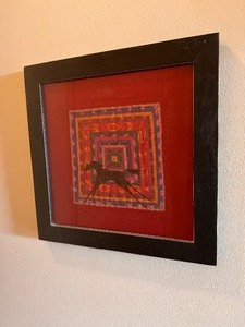 lot 35 image: Framed Textile