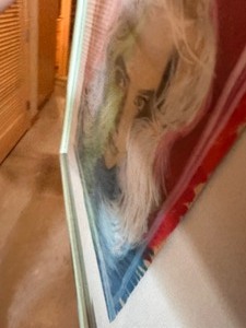 lot 39 image: Framed Oil Crayon and Pencil Drawing of Holly Titled Ill Do It My Way