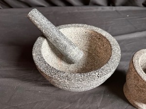 lot 46 image: Set of Two Granite Mortar & Pestles