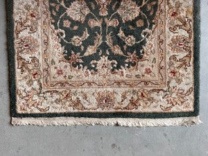 lot 54 image: Green Runner Rug