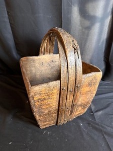 lot 71 image: Antique 19th Century Chinese Wooden Rice Basket
