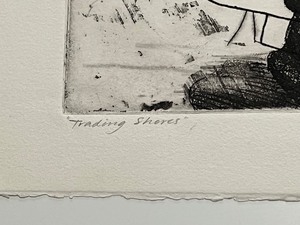 lot 316 image: Mixed Media Art Print Signed by MaryAnn Strandell Trading Shores, 1993