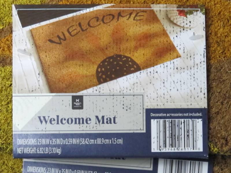lot 398 image: NEW Members Mark Door Mat - Welcome