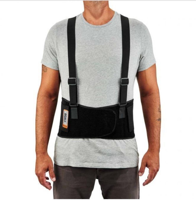 lot 849 image: NEW Ergodyne ProFlex 1650 Economy Elastic Back Support Brace - Black Small