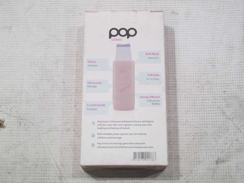 lot 925 image: Pop Sonic Buff 2.0 Exfoliate and Rejuvenate - Light Pink
