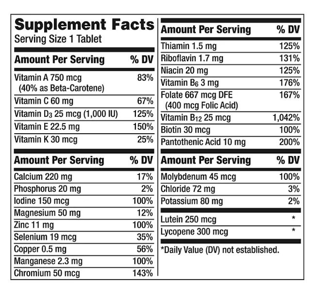 lot 405 image: Centrum Silver Adult Multivitamin Tablet, Age 50 and Older (325 ct.)