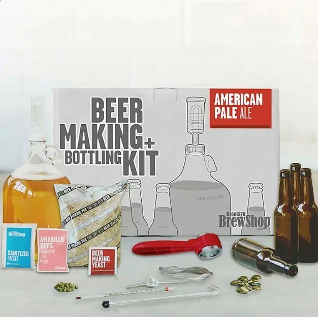 lot 284 image: NEW Brooklyn Brew Shop Beer Making  Bottling Kit  American Pale Ale (1 gal.)