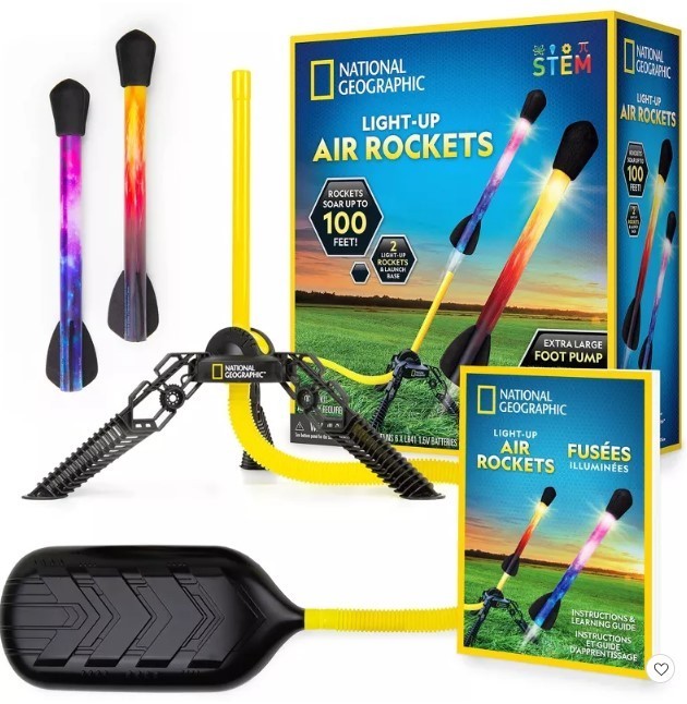 lot 338 image: National Geographic Light Up Air Rockets Activity Set