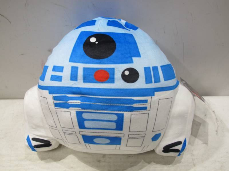 lot 377 image: Mattel Star Wars Cuutopia 10-inch R2-D2 Plush, Soft Rounded Pillow Doll, Collectible Gift for Kids & Fans Ages 3 Years Old & Up (1 Count)