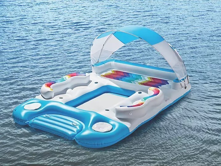 lot 145 image: NEW Members Mark Floating Island With Canopy