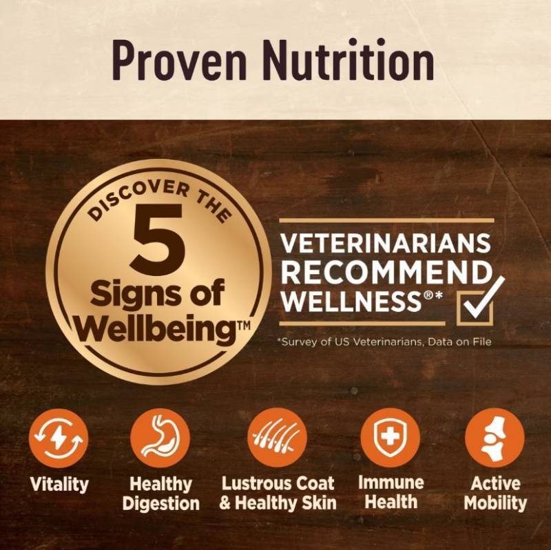 lot 300 image: NEW Wellness CORE Digestive Health Puppy Chicken & Brown Rice Dry Dog Food 24 lb Bag