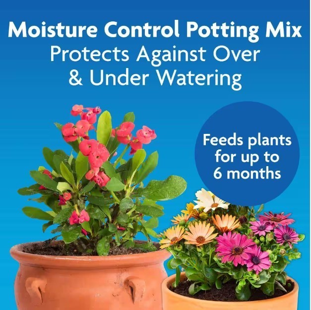 lot 143 image: NEW Miracle-Gro Moisture Control 55 qt. Potting Soil Mix