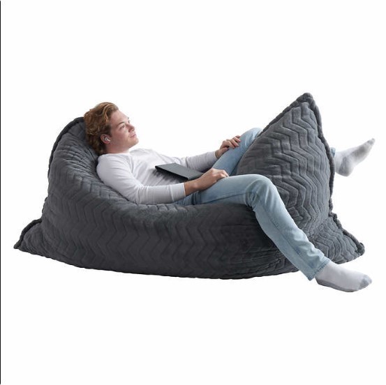 lot 125 image: Lounge & Co Crash Foam Pillow - Gray