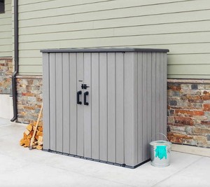 lot 118 image: Lifetime 6 ft. x 3 ft. Utility Shed - Complete - Missing Manual