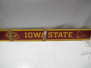 lot 227 image: NEW Logo Brands Officially Licensed HBCU Porch Greeter Sign - Iowa State Cyclones