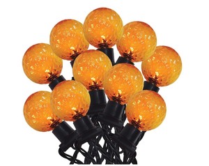lot 320 image: NEW Celebrations Orange 25 ct LED String Lights Item #9070375 - 16 ft