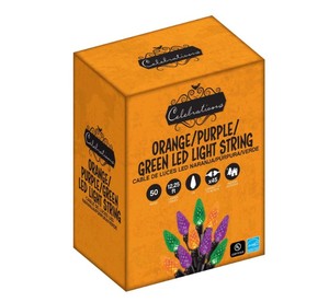 lot 323 image: NEW 2 Pack of Celebrations Multicolored 50 ct LED String Lights