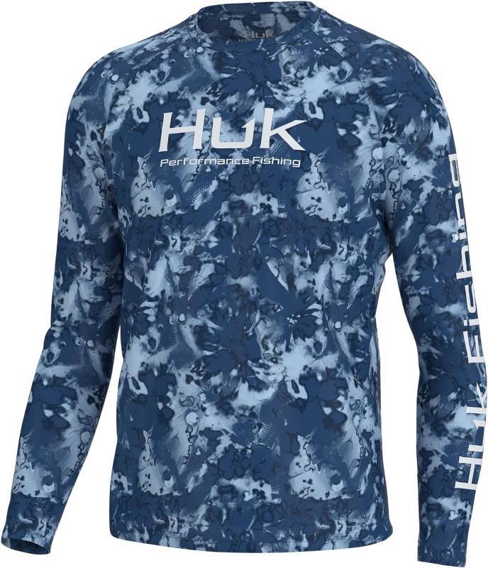 NEW HUK Men's Pursuit Crew Long Sleeve, Sun Protecting Fishing Shirt - Fin  Flats - Set Sail - XL, Sky Group November Auction 1 - Fall Into Great  Deals
