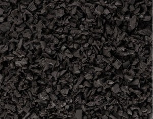 lot 402 image: NEW 60 Bags (Roughly 600 Sq Ft) of GroundSmart Rubber Mulch - Espresso Black (1.25 cu ft Bag)