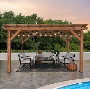 lot 422 image: NEW Backyard Discovery 14 x 10 Delray Cedar Pergola