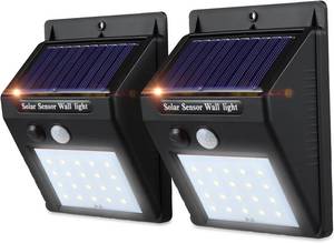 lot 907 image: Dartwood 20 LED Solar Spotlight with Motion Sensor - 150 Lumens Weatherproof Spotlight (2-Pack)