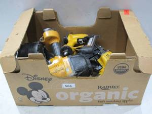 lot 566 image: Lot of USED AS-IS Power Tools - 5 NailersStaplers