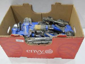 lot 571 image: Lot of USED AS-IS Power Tools - 9 NailersStaplers