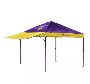 lot 493 image: NEW Logo Brands Officially Licensed Minnesota Vikings 10 x 10 Canopy with Exterior Wall
