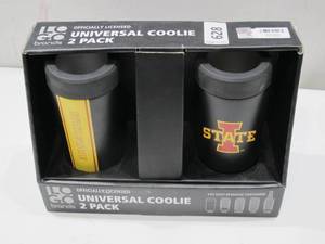 lot 628 image: NEW Logo Brands Officially Licensed NCAA Universal Coolie, 2 Pack - Iowa State Cyclones