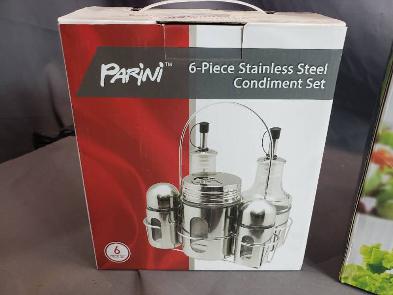 6-Piece Stainless Steel Condiment Set