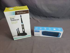 Sonic Toothbrush and Bluetooth Speaker