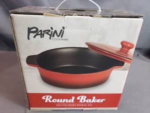 Parini Non-Stick Round Ceramic Bakeware Dish
