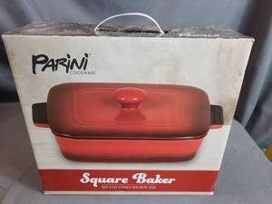 Parini 9 x 12 Ceramic Cookware Red