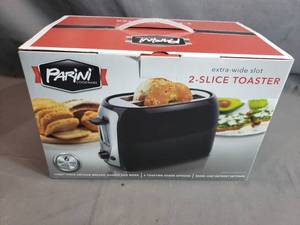 Parini 2 Slice Extra Wide Slot Toaster