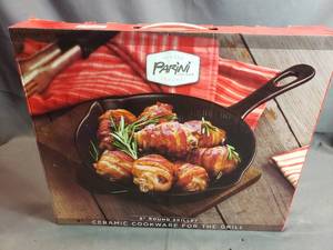 Parini 8 Round Ceramic Skillet for the Grill