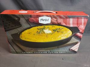 Parini Ceramic Casserole Pan for the Grill