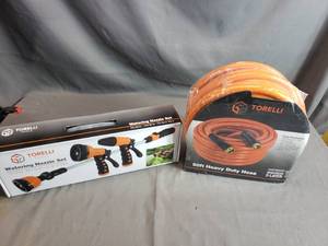 Torelli 50 Garden Hose and Watering Nozzle Set
