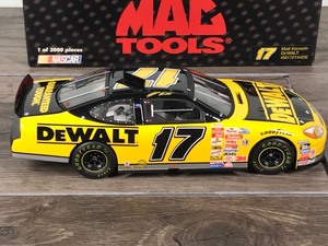 lot 104 image: 2001 Nascar Mac Tools Team Caliber Matt Kenseth Ford Taurus #17  DeWalt 124 scale die cast stock car