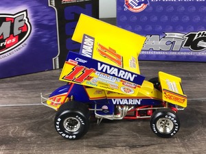 lot 123 image: 2002 Action Racing Collectibles Xtreme Series Stevie Smith  Vivarin 124 scale die cast sprint car