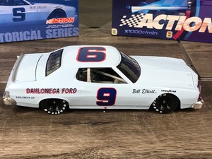 lot 128 image: 2001 Nascar Action Racing Collectibles Historical Series 1976 Torino Bill Elliott #9  Dahlonega 124 scale die cast stock car
