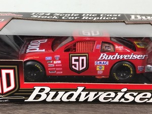 lot 130 image: 1998 Nascar Racing Champions Ricky Craven #50  Budweiser 124 scale die cast stock car