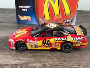 lot 138 image: 1999 Nascar Hot Wheels Crews Choice Bill Elliott Ford Taurus #94 McDonalds  Coca Cola 124 scale die cast stock car