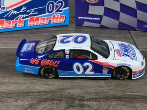lot 143 image: 1999 Nascar Action Racing Collectibles Mark Martin Ford Taurus #02  J-Mar Express 124 scale die cast stock car