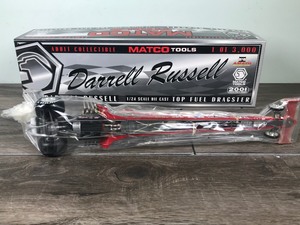 lot 165 image: 2001 NHRA Matco Tools Racing Champions Darrell Russel  Amato Racing 124 scale die cast top fuel dragster