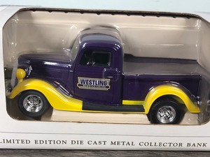 lot 168 image: SpecCast 1937 Ford Westling Manufacturing 125 scale die cast coin bank