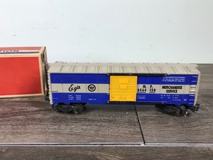 lot 198 image: Vintage Lionel Electric Trains - Missouri Pacific Box Car in Original Box #6464